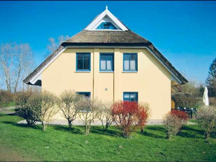Komfortables Reetdachferienhaus Hasel 1 Puddemin Екстер'єр фото
